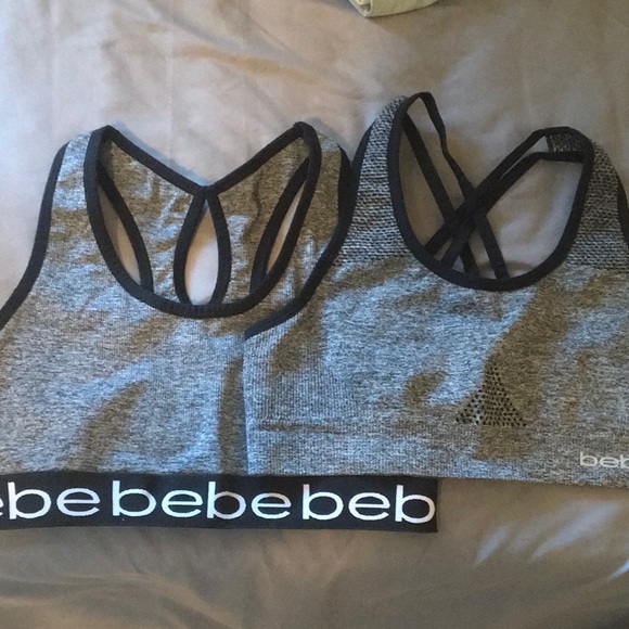 Bebe sports bras. 2 pieces, size M.